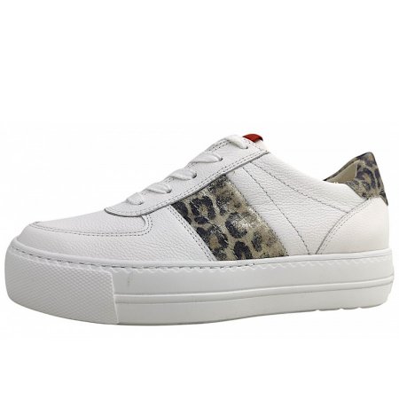 Paul Green Schnürer in white/almond/leo 177