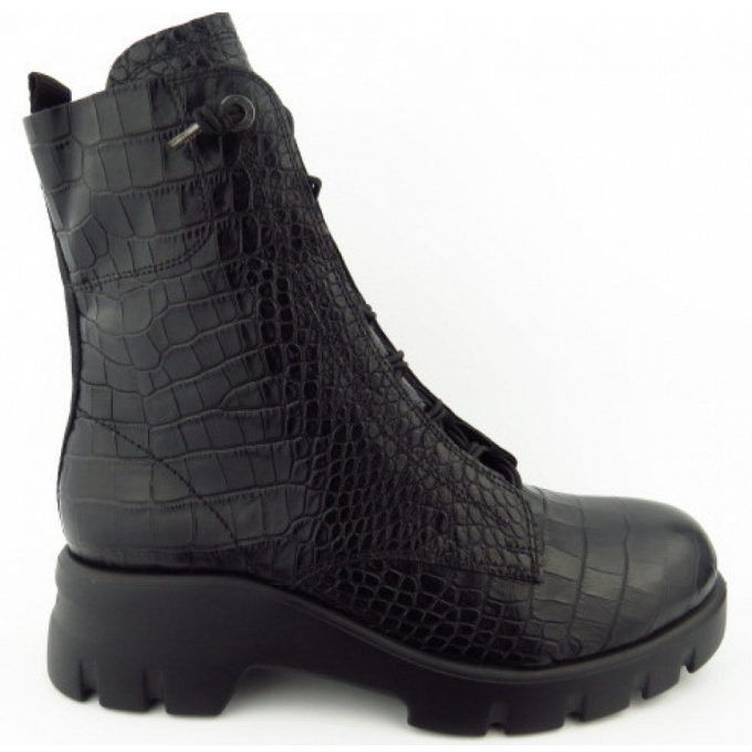 Paul Green Croco Boots in 02 Schwarz