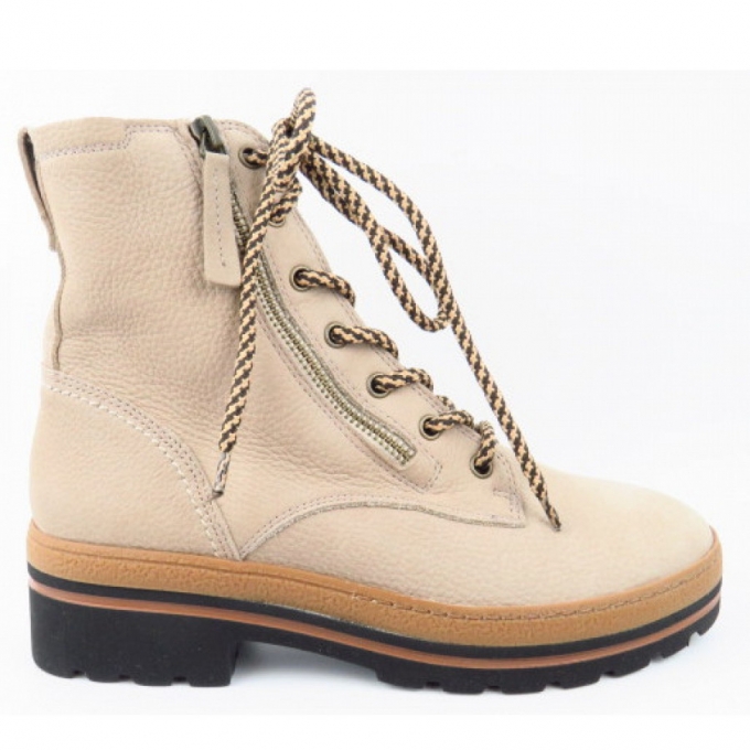 Paul Green Nubuk champagne Stiefelette in champagne