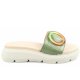 Paul Green Sportlack sage Pantolette in Grün Paul Green Sportlack sage Pantolette in Grün