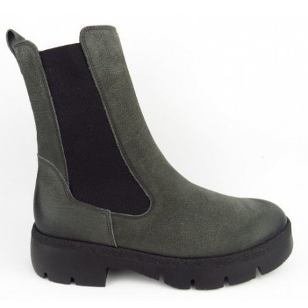Paul Green Grained Nubuk iron Chelsea Boot in Grau