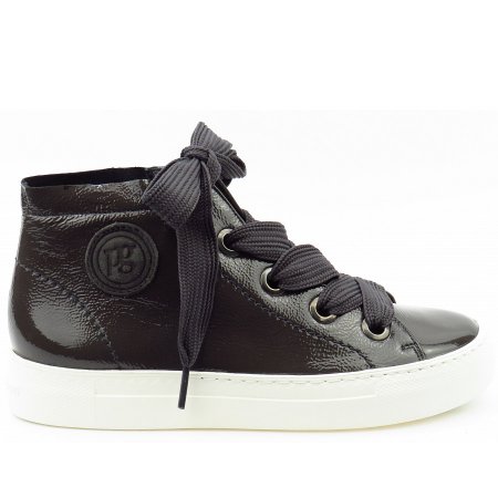 Paul Green Knautschlack iron Sneaker high in iron