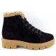 Paul Green Soft Suede black Stiefelette in Schwarz