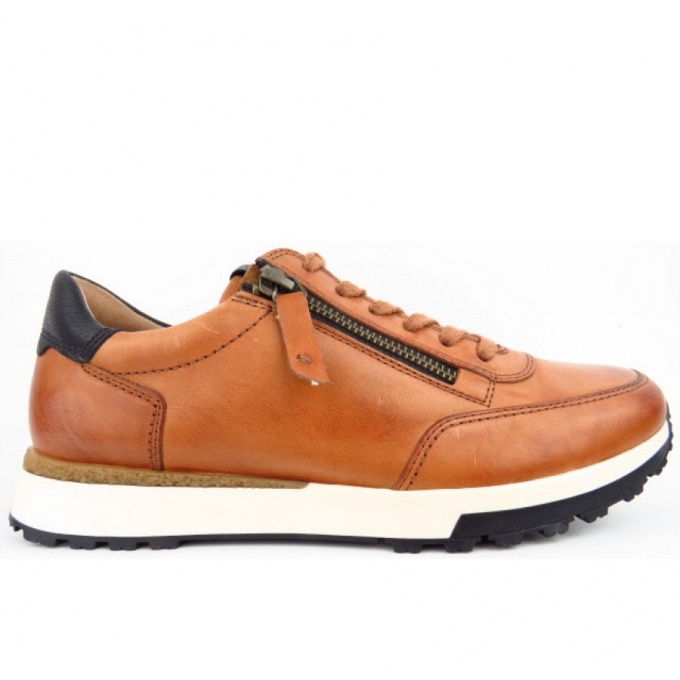 Paul Green Sneaker Calf cuoio Sneaker low in Mittelbraun