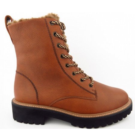Paul Green Calf Cognac Stiefelette in Mittelbraun Paul Green Calf Cognac Stiefelette in Mittelbraun
