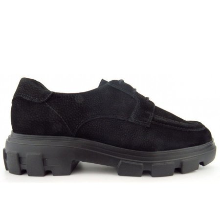 Paul Green Nubuk black elegante Schnürer in Schwarz Paul Green Nubuk black elegante Schnürer in Schwarz