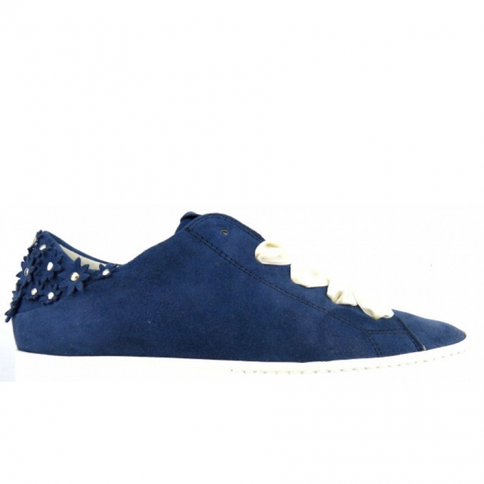 Paul Green Samtziege Metallic space Sneaker low in Blau