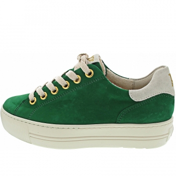 Paul Green Sneaker low in green-ivory