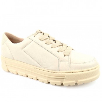 Paul Green Mastercalf bisuit ivory elegante Schnürer in 4 Beige/Hellgrau