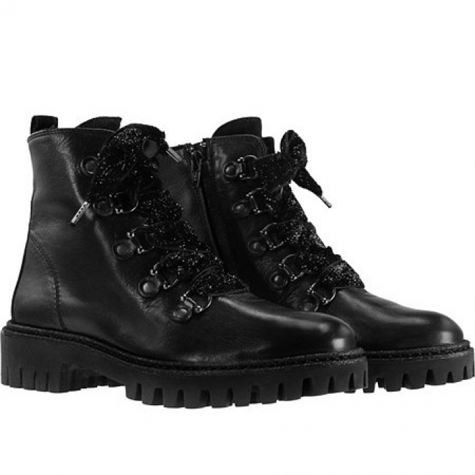 Paul Green Washed Calf/RS Black Stiefel in schwarz