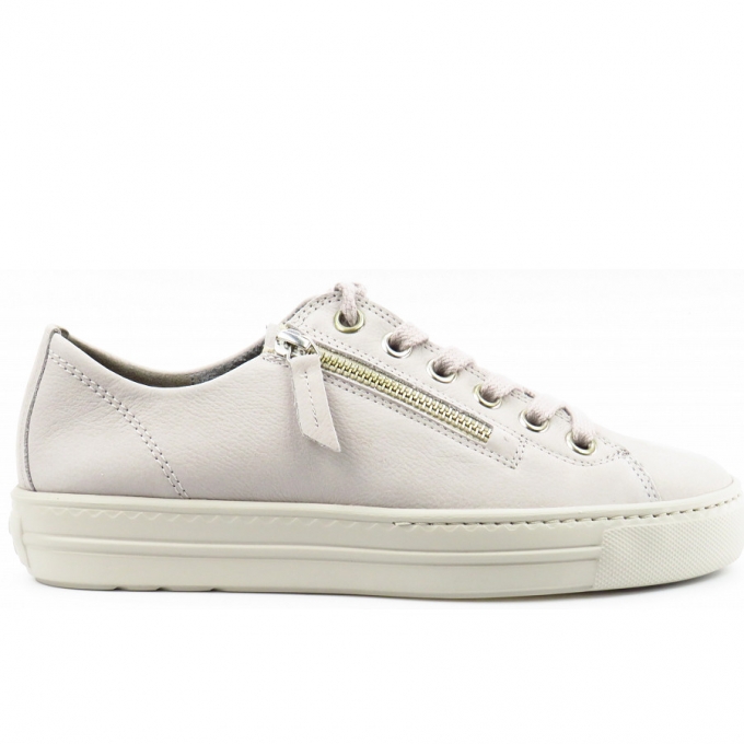 Paul Green Nubuk pearl Sneaker in pearl