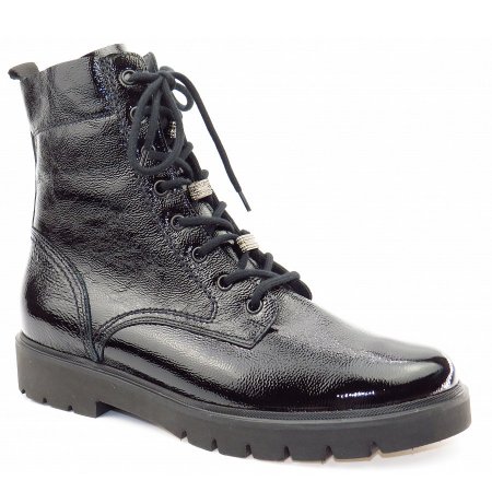 Paul Green Knautschlack schwarz Stiefelette in Schwarz Paul Green Knautschlack schwarz Stiefelette in Schwarz