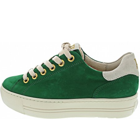 Paul Green Sneaker low in green-ivory