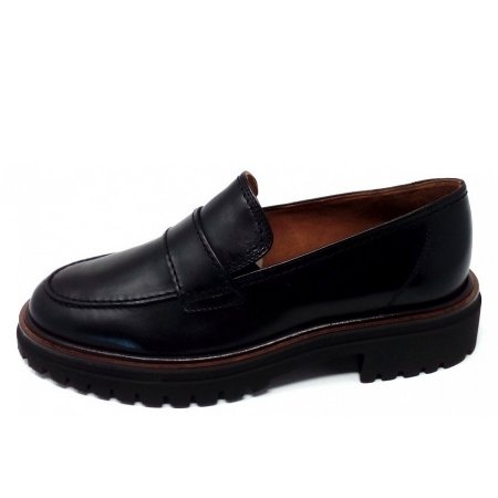 Paul Green Brush Calf Black/Natur Mokassin in schwarz Paul Green Brush Calf Black/Natur Mokassin in schwarz