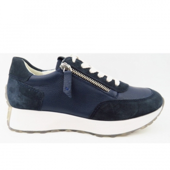 Paul Green Nubuk Soft space Sneaker in 8 Blau